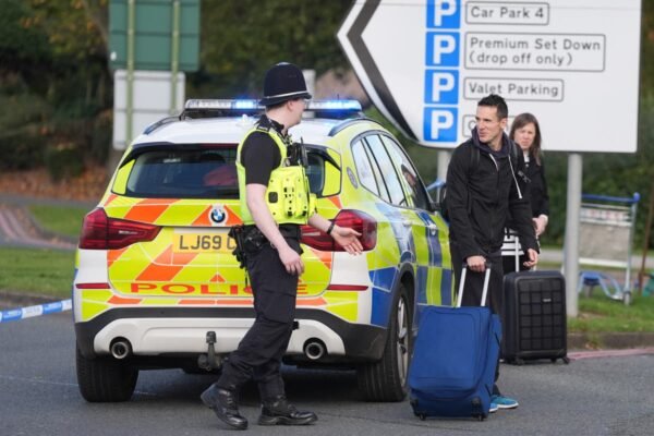 A bomb scare forces hundreds to evacuate at Birmingham Airport as flights are delayed for hours