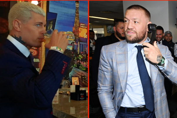 Conor McGregor tells WWE Champion Cody Rhodes he will 'see you soon' after announcing his retirement from mixed martial arts