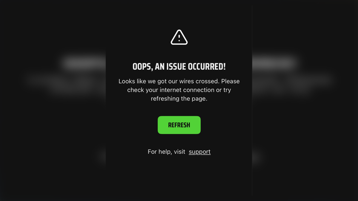 DraftKings customers are experiencing error messages in the Sportsbook app