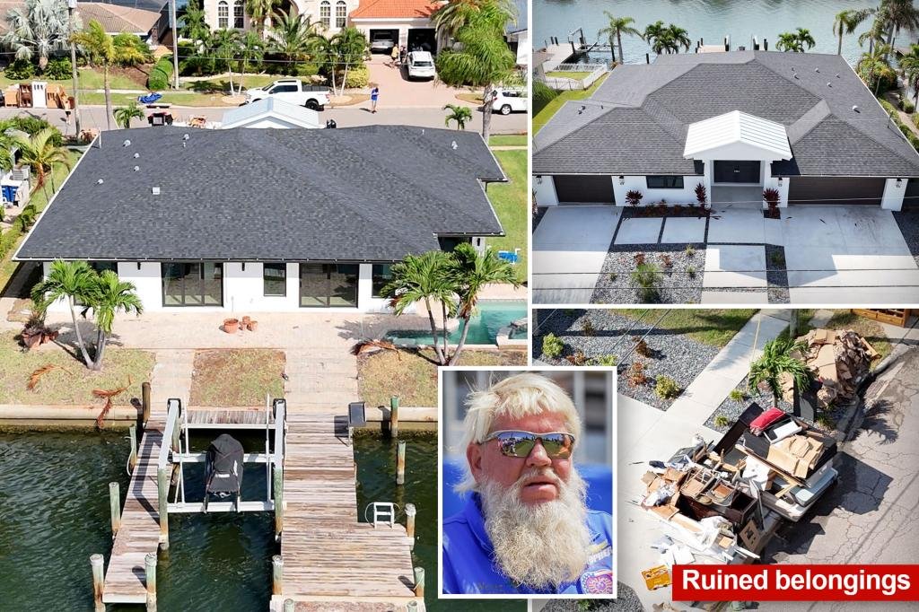 Exclusive photos reveal John Daly's Florida home after a "total loss" from Hurricane Helen