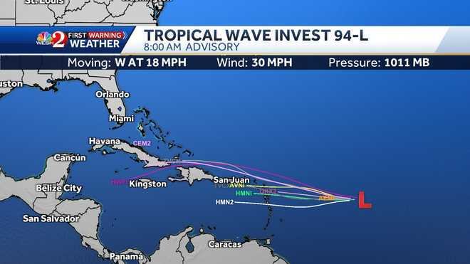 Florida should be safe from Invest 94-L, and more