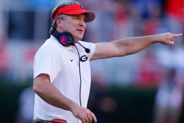 Georgia's Kirby Smart didn't realize he pushed the Mississippi State QB