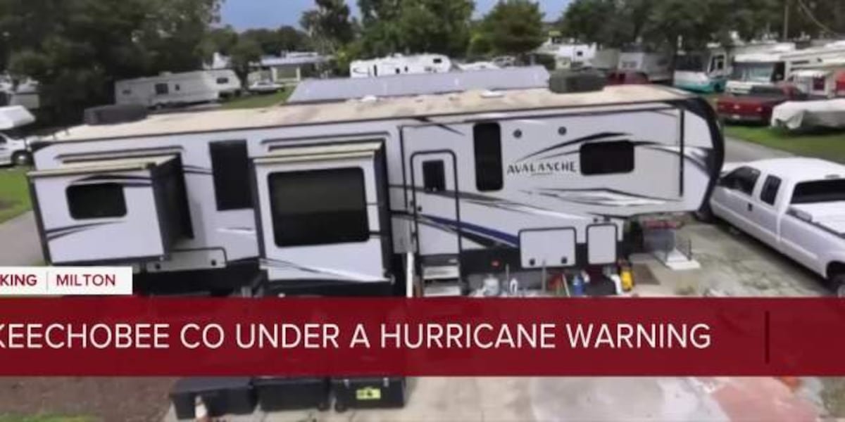 Hazardous winds from Milton pose a threat to mobile home communities in Okeechobee