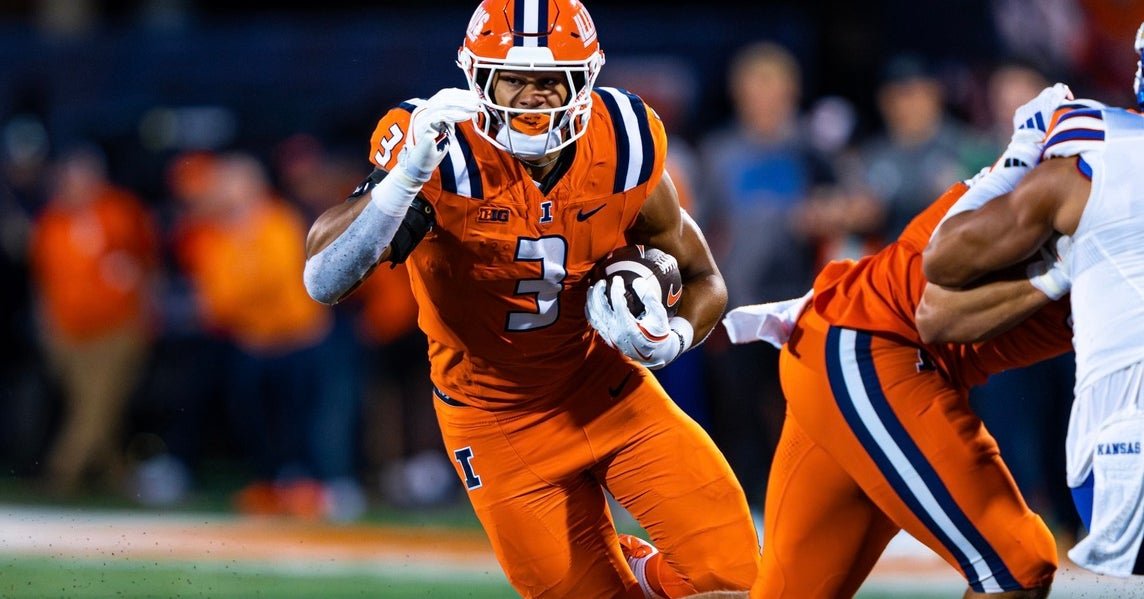 Illini RB Kaden Feagin is out against Purdue due to injury