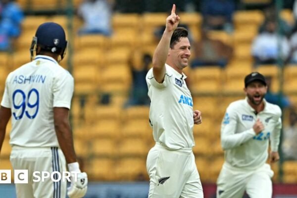 India vs New Zealand: The hosts were bowled out for 46 in Bengaluru