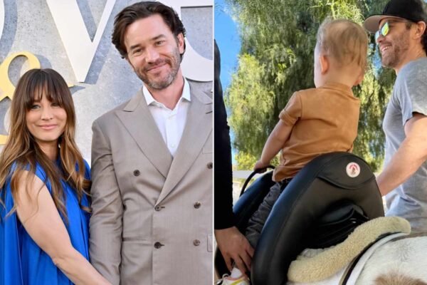 Kaley Cuoco and Tom Pelphrey show off their daughter Matilda's pony and custom saddle