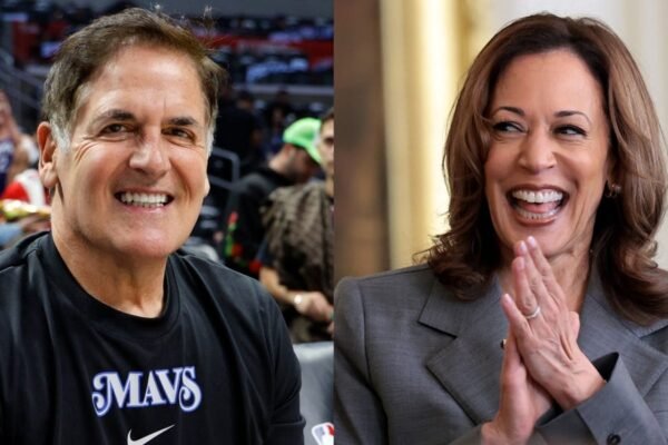 Mark Cuban, business titans draw partisan-leaning voters to Kamala Harris