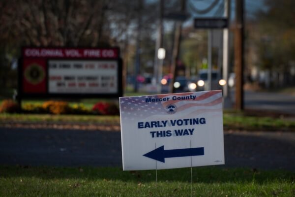 New Jersey sees a record 135,000 ballots cast on the first day of early voting as the November election approaches