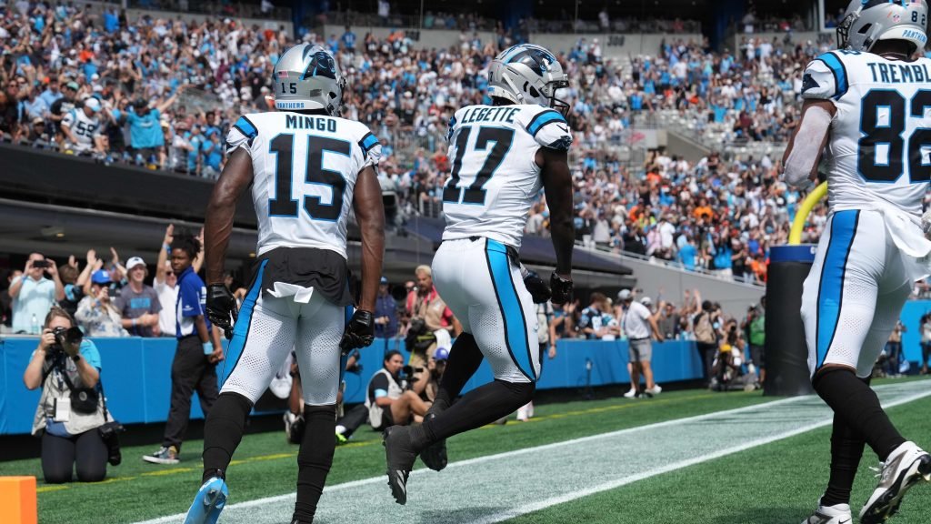 Panthers WR Xavier Legette has been named a Pepsi Rookie of the Week nominee