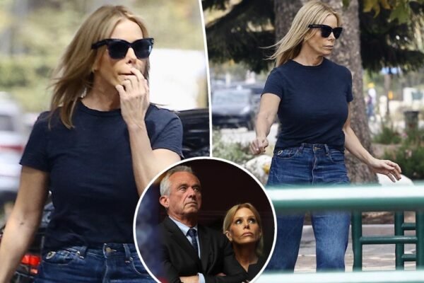 Ringless Cheryl Hines, RFK Jr. has been spotted. Publicly together for the first time amid the cheating scandal