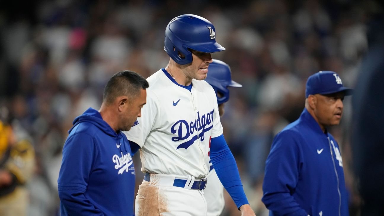 The Dodgers scratch Freddie Freeman from their must-win Game 4 against the Padres