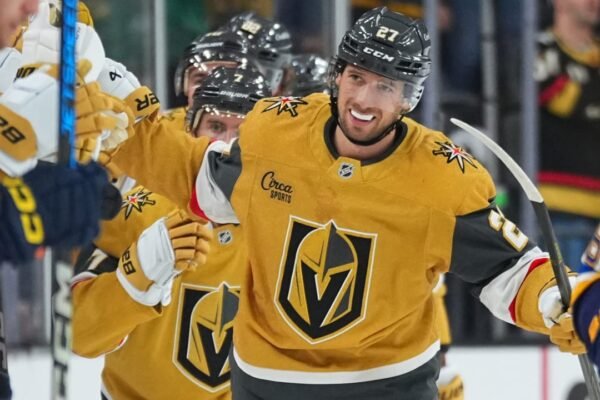 Theodore signed a 7-year, $51.975 million contract with the Golden Knights