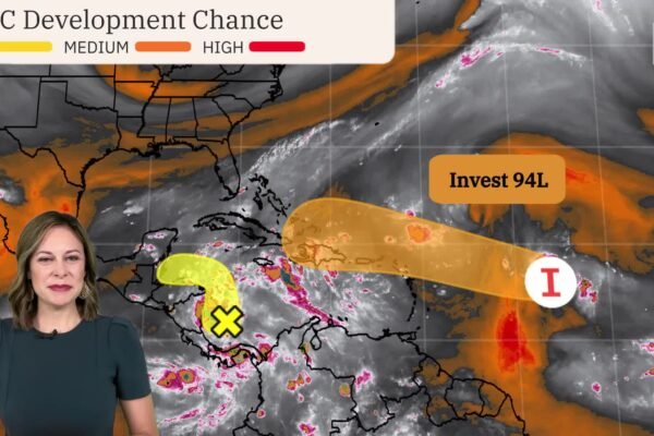 View two zones of tropical development