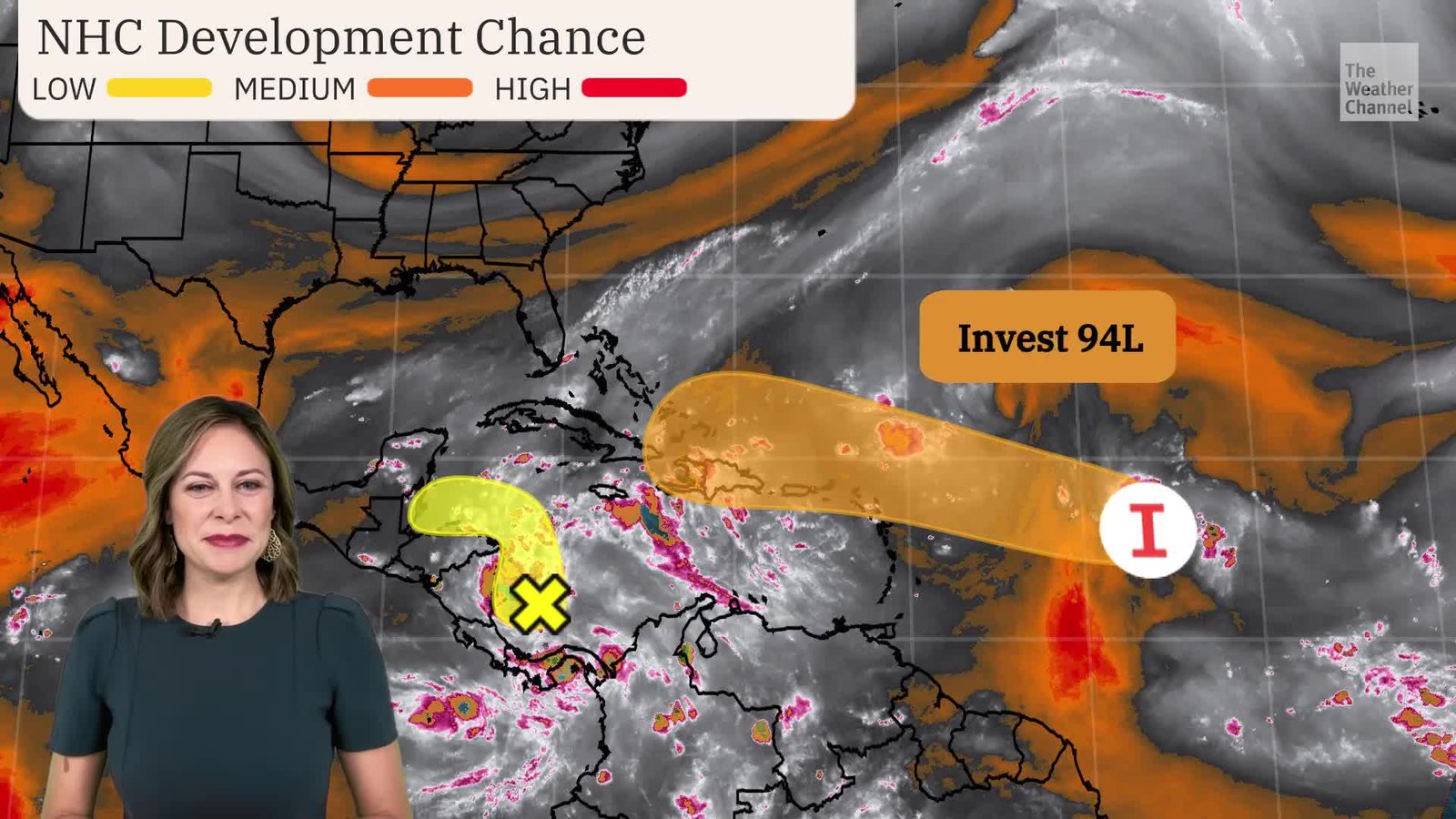 View two zones of tropical development