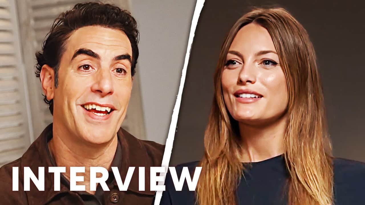 We interviewed Sacha Baron Cohen and Leila George