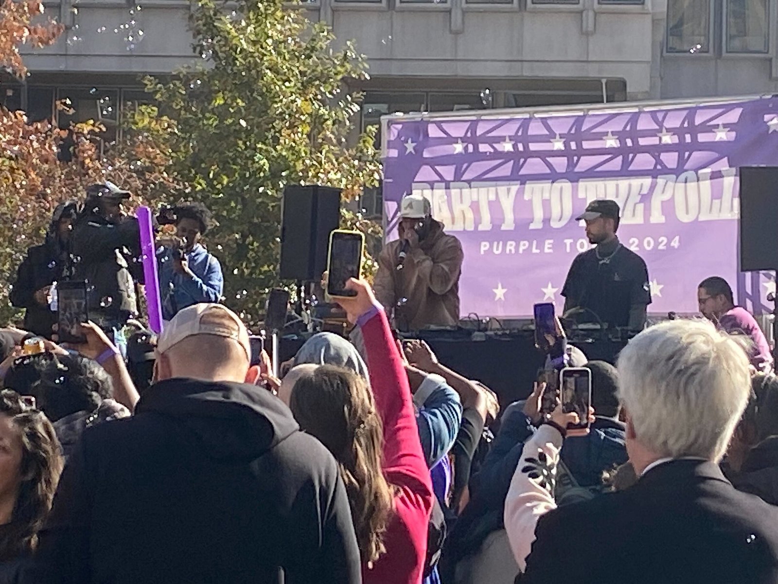 A star-studded dance party arrives at LOVE Park to encourage voting