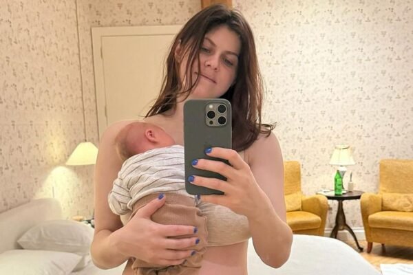 Alexandra Daddario shares her first post-partum photo with her newborn