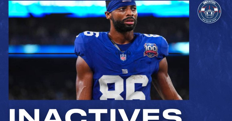 Giants-Panthers Inactive, Injury Updates: Jason Pinnock is out for the Giants