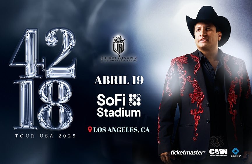 Julión Álvarez Y Su Norteño Banda announces his great return to the United States on April 19 at SoFi Stadium