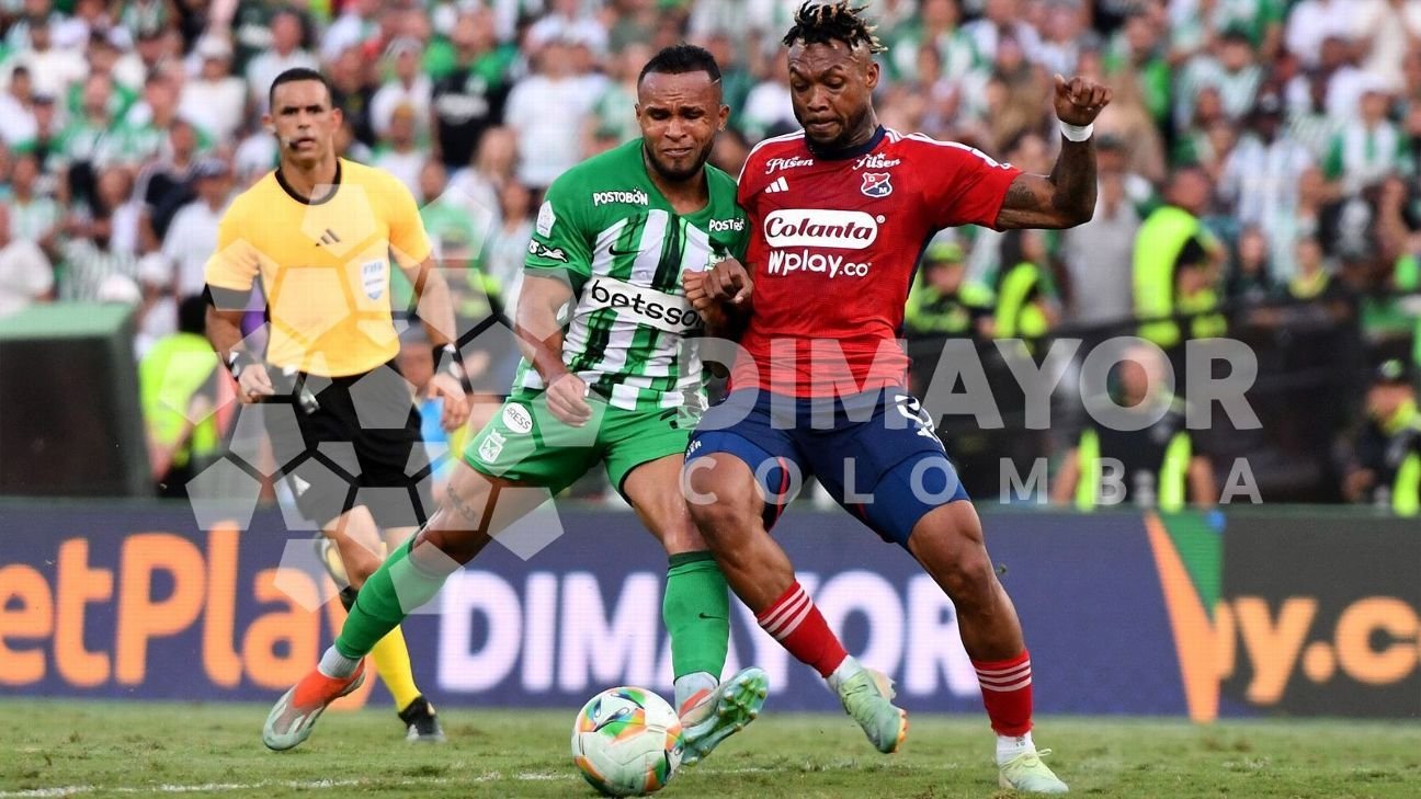 Nacional visits Medellin in a classic match that determines the finalist of the Colombian Cup