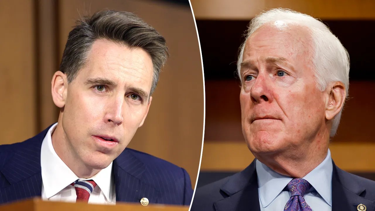 Senator Josh Hawley is "pleased" with Senator John Cornyn's support for Senate Majority Leader