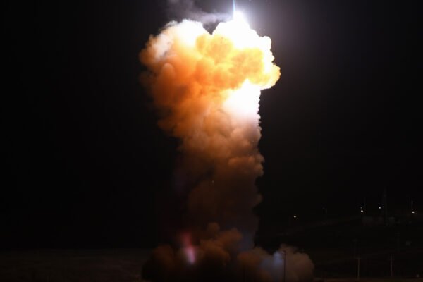 The United States launches a Minuteman 3 missile in nuclear exercises after adversaries