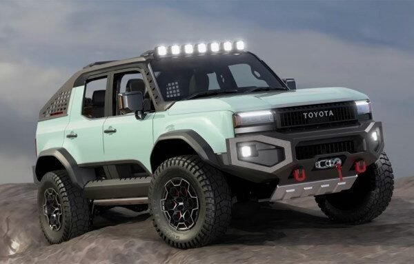 The one-off Toyota Cima Land Cruiser is an open-air truck